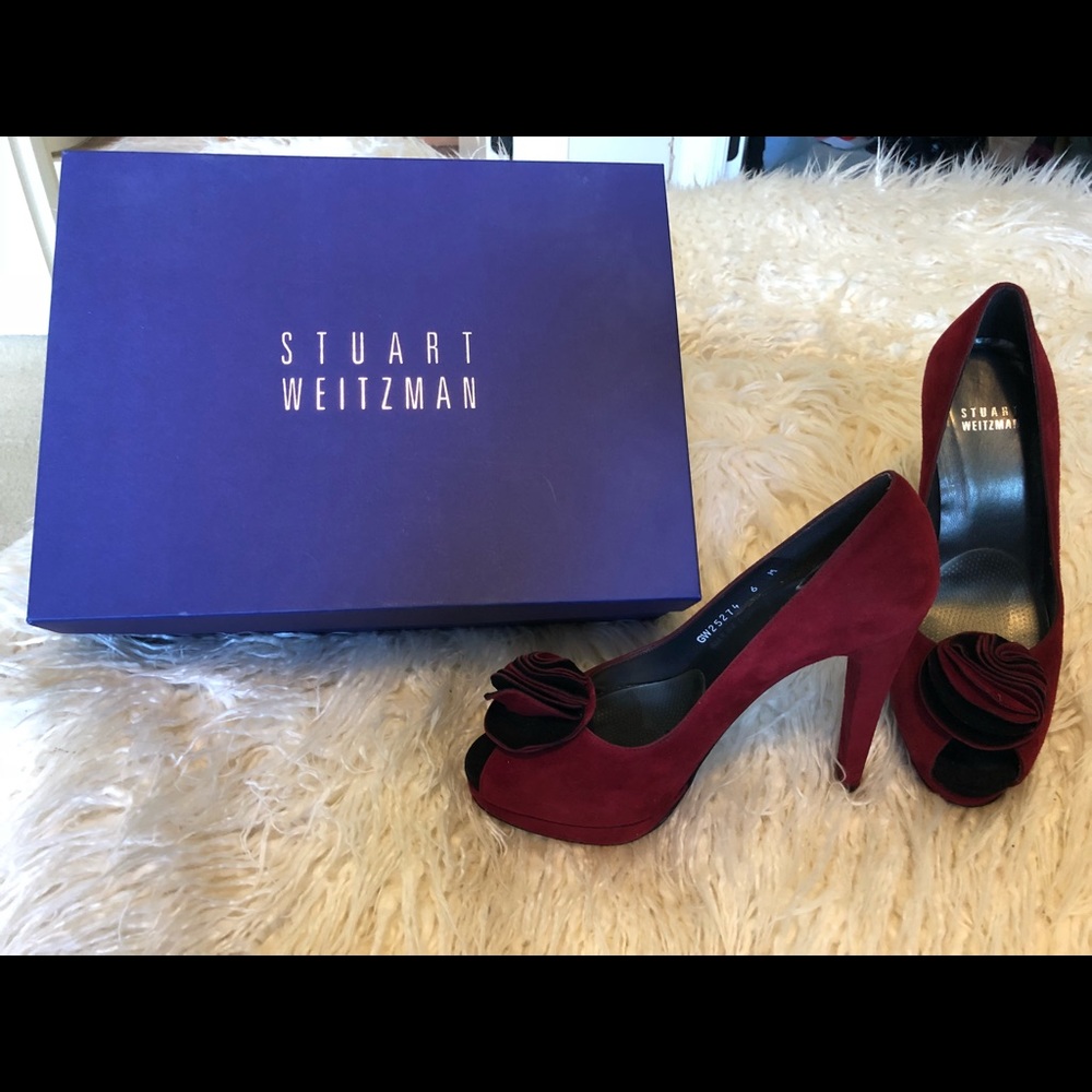 Authentic Stuart Weitzman Red Pump - image 1